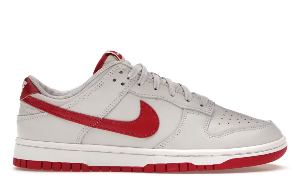 Nike Dunk Low Vast Grey Varsity Red