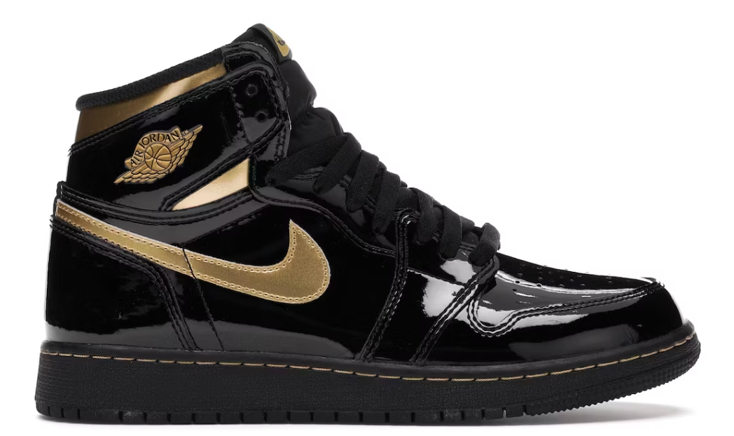 Jordan 1 Retro High Black Metallic Gold (2020) (GS)