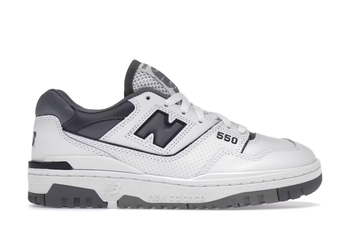 New Balance 550 White Grey Dark Grey