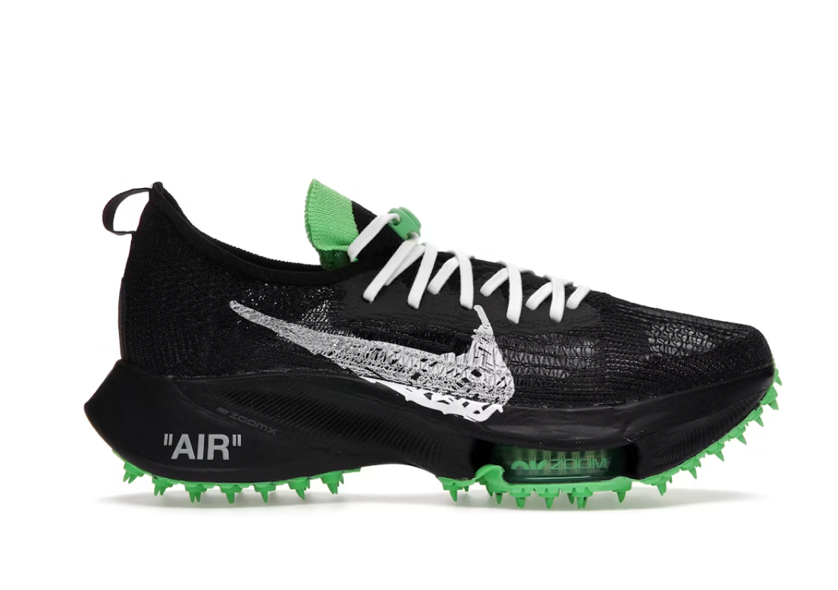 Nike Air Zoom Tempo Next% Flyknit Off-White Black Scream Green