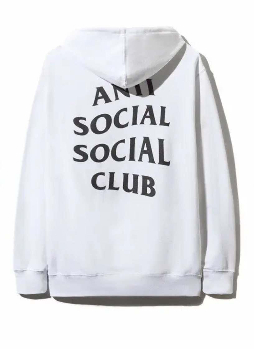 Anti Social Social Club x Line Friends Brown Bear Hoodie white