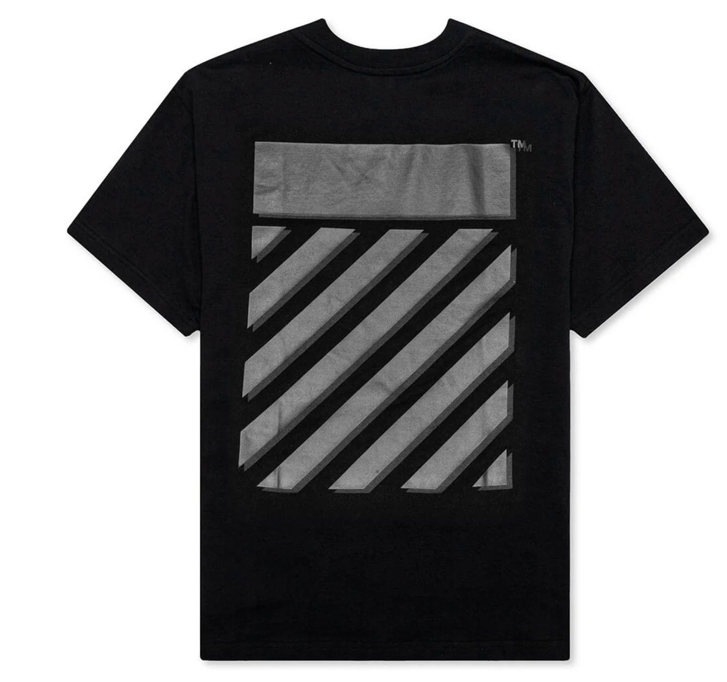 OFF-WHITE C/O VIRGIL ABLOH DIAG TAB SLIM S/S TEE - BLACK/BLACK