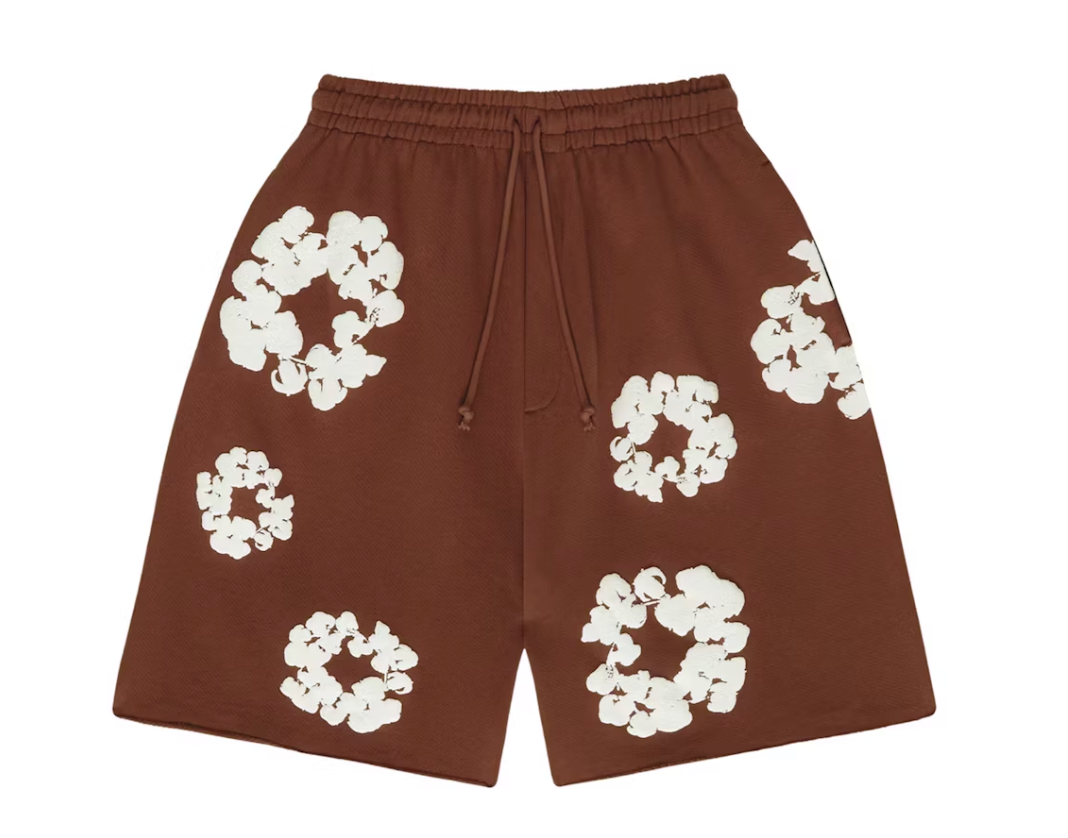 Denim Tears The Cotton Wreath Shorts Brown
