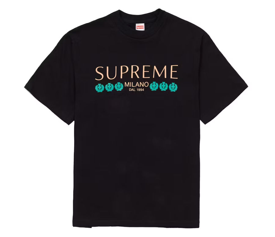 Supreme Milano Tee Black