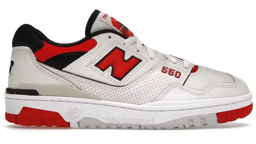 New Balance 550 Sea Salt True Red