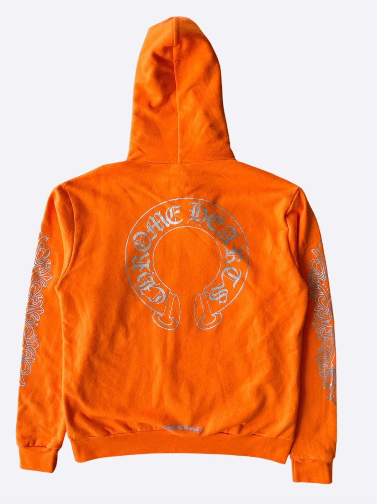 Chrome Hearts Ultra Miami Horseshoe Hoodie Orange/Silver