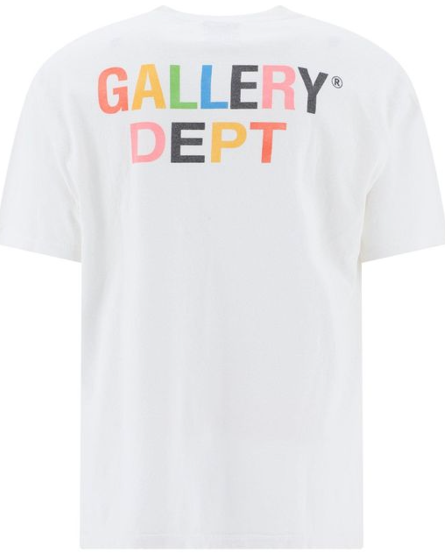 Gallery Dept. Rainbow Logo White T-Shirt