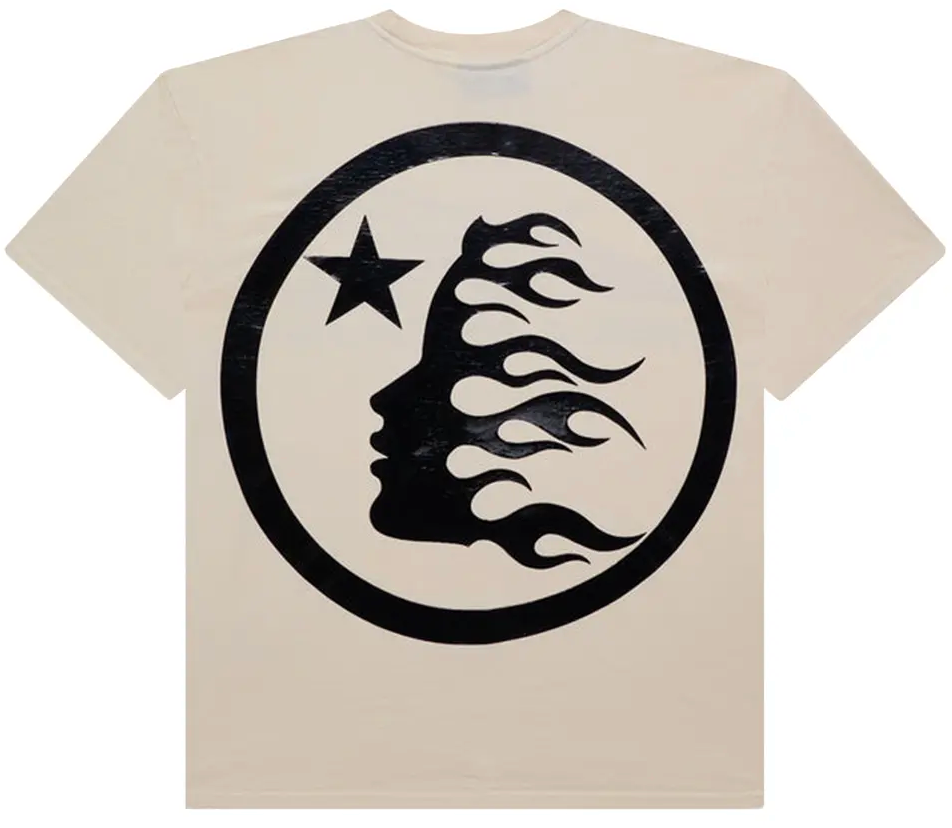 Hellstar Gel Sport Logo T-Shirt Cream/black