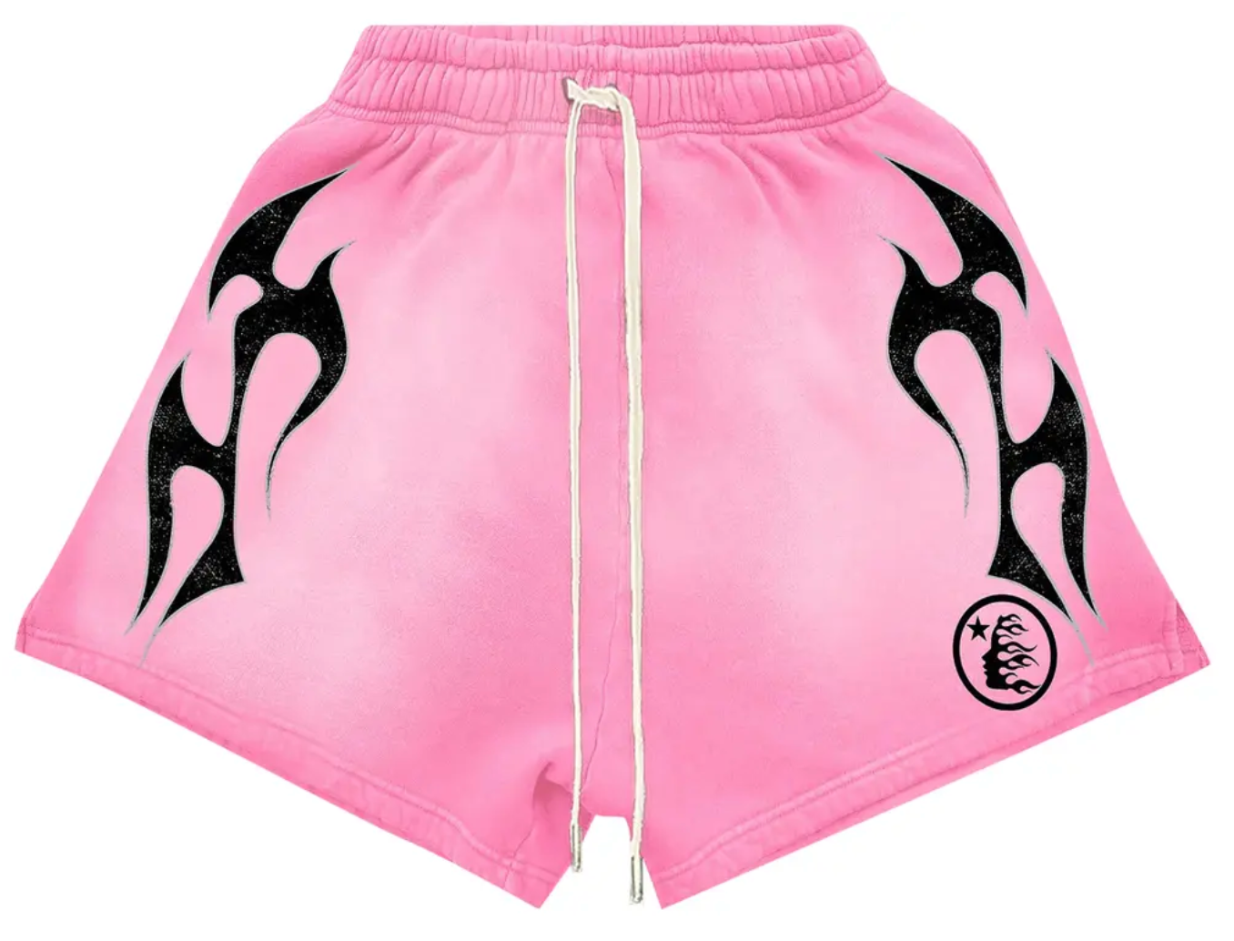 Hellstar Flame Shorts 'Pink/Black'