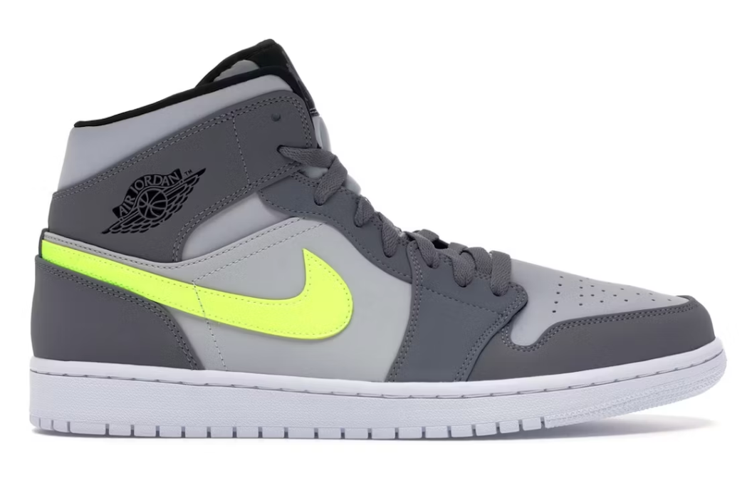 Jordan 1 Mid Gunsmoke Volt