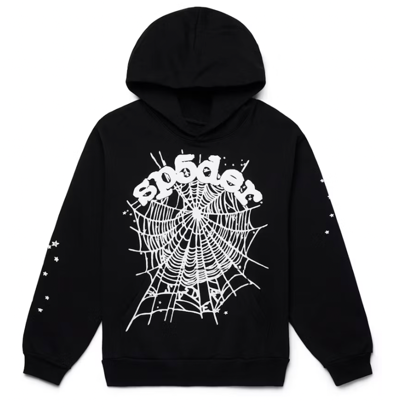 Sp5der OG Web Hoodie Black
