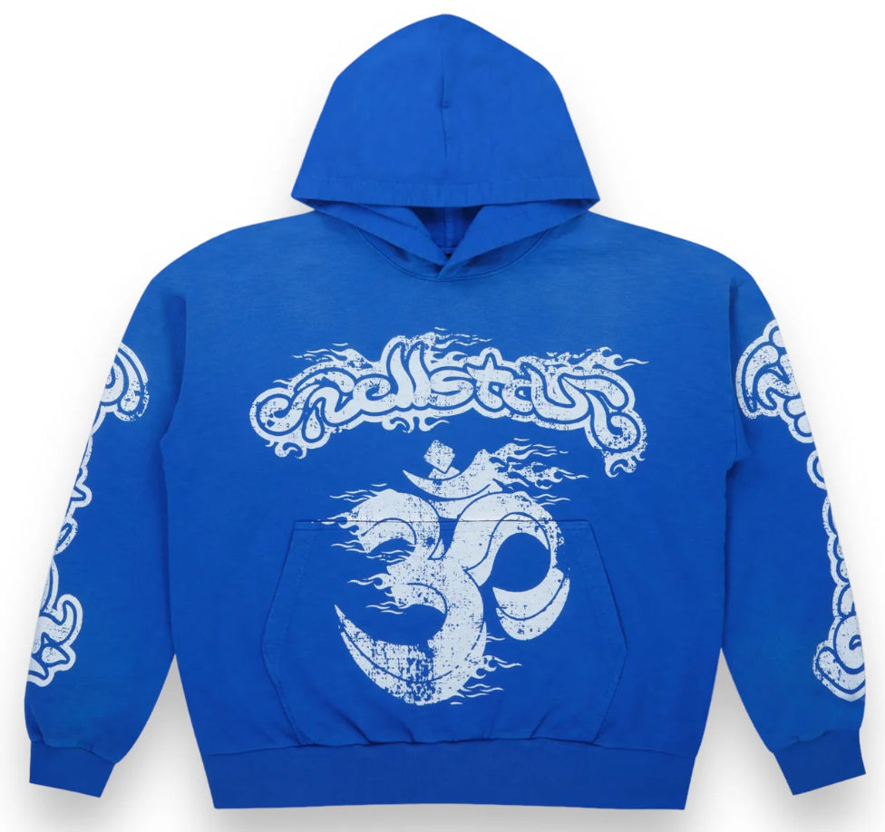 Hellstar Yoga School of Enlightenment Hoodie Blue