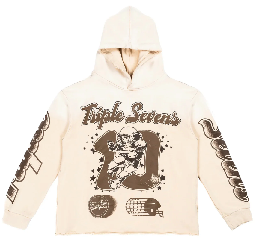 Triple Sevens All Star Hoodie Cream/Brown Regular price