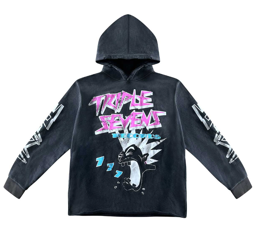 Triple Sevens Rockstar Hoodie Grey