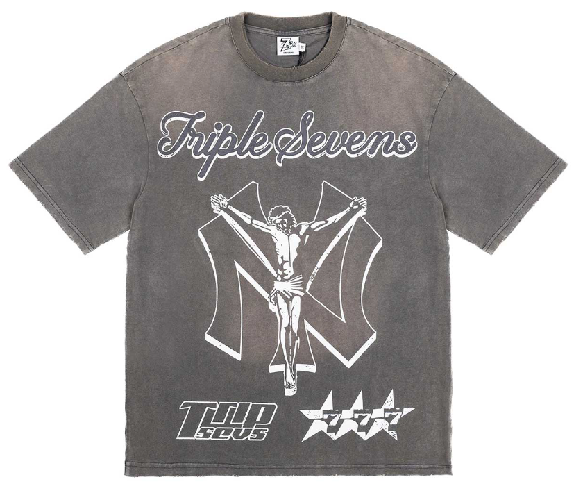 Triple Sevens NY Savior Tee Grey