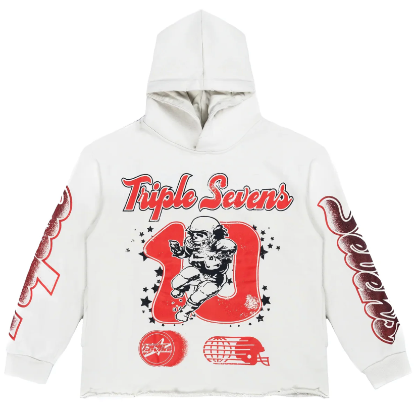 Triple Sevens All Star Hoodie White/Red
