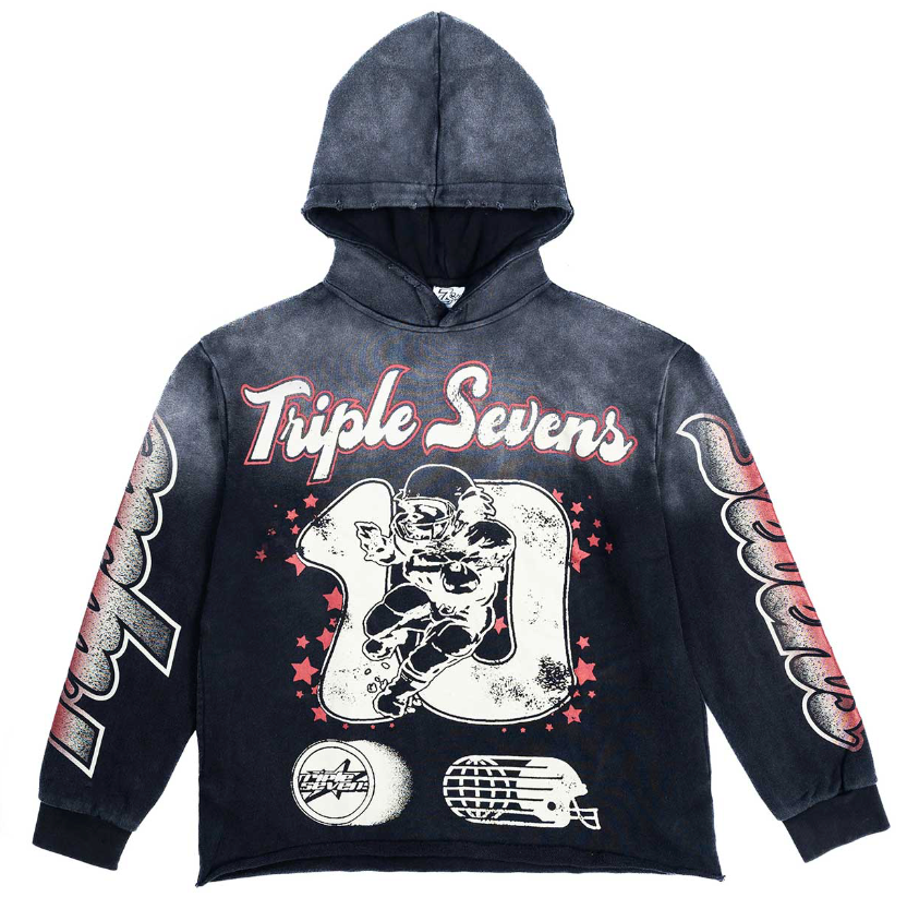 Triple Sevens All Star Hoodie Vintage Black
