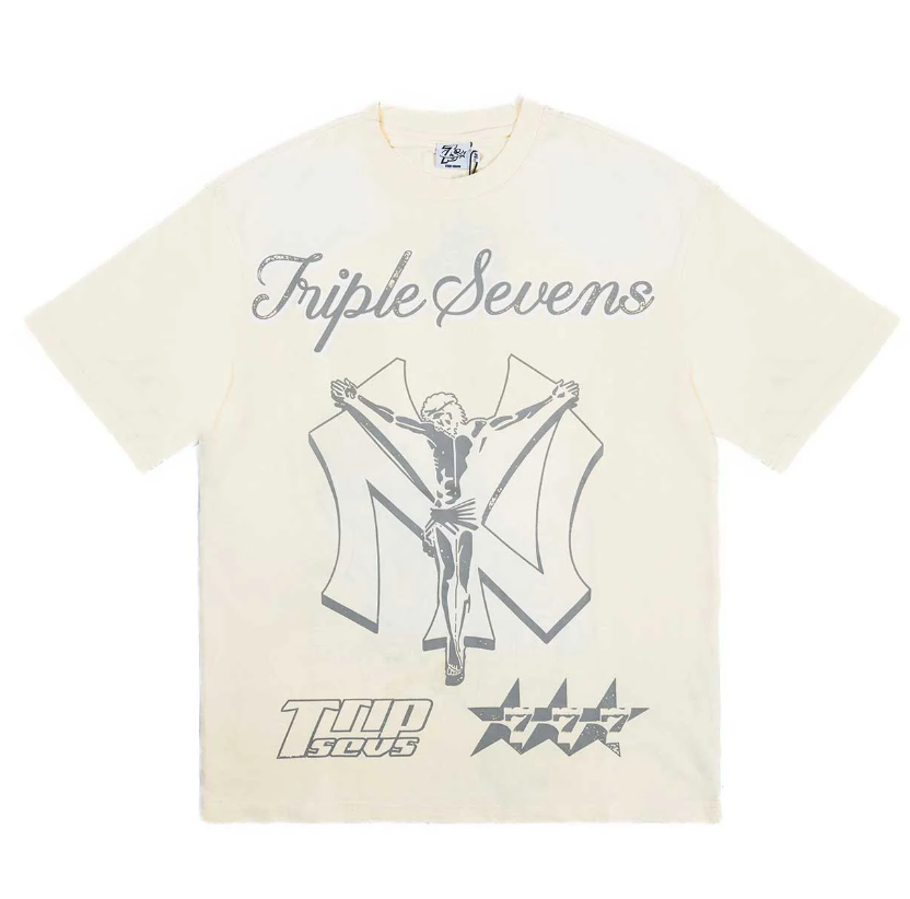 Triple Sevens NY Savior Tee Cream