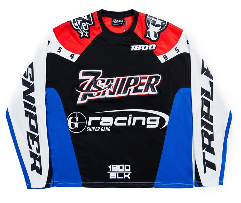Triple Sevens x Sniper Gang 1800 Racing Jersey Black