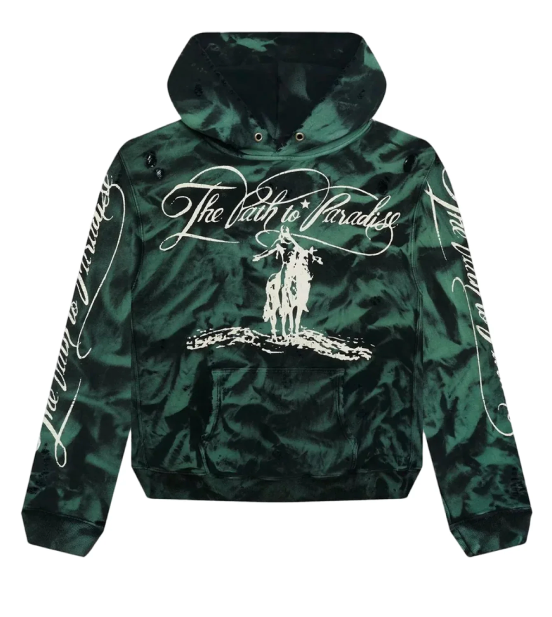 Hellstar Lava No Guts Hoodie Green