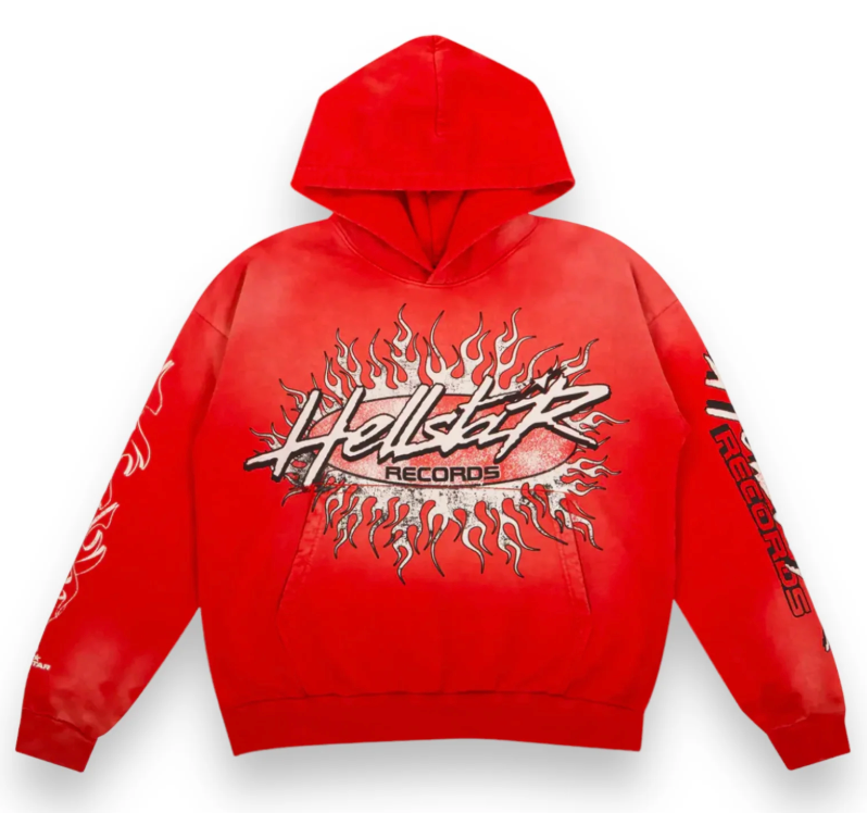 Hellstar Studios Records Hoodie Red