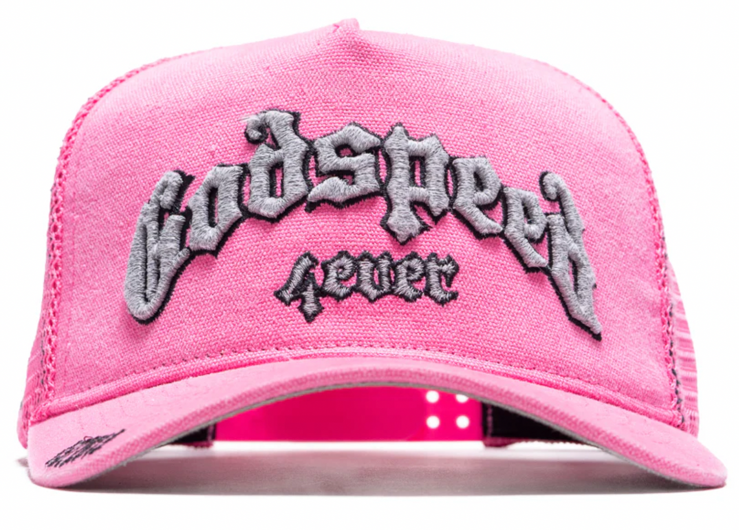 Godspeed forever trucker hat (Pink/white)