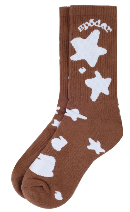 Sp5der Worldwide Beluga Socks Brown