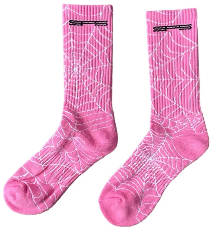 Sp5der Spider Web Sock Pink