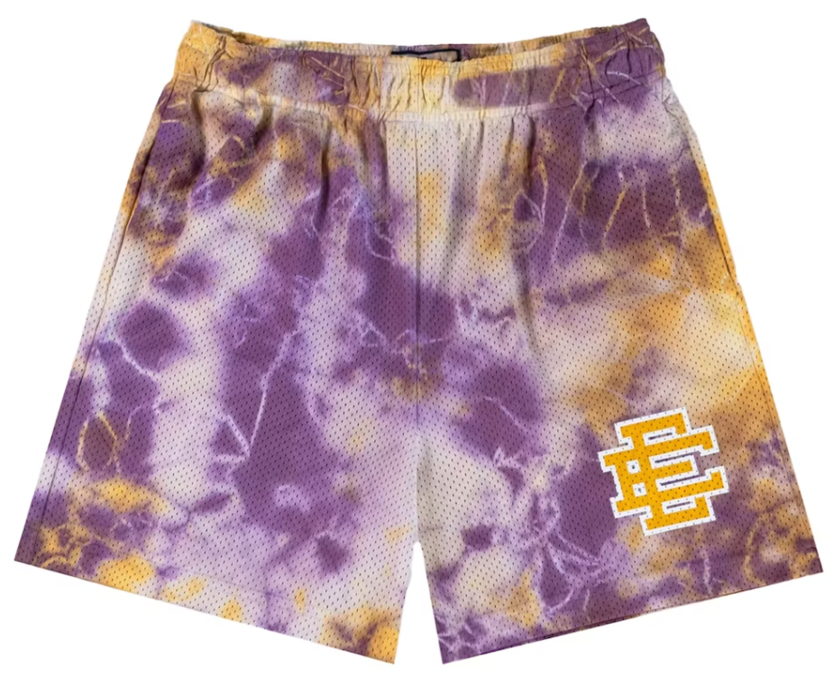 Eric Emanuel EE Basic Short Purple Tie Dye/Yellow