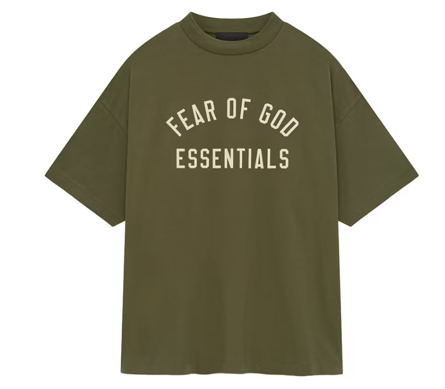 Fear of God Essentials Jersey Crewneck Tee Military