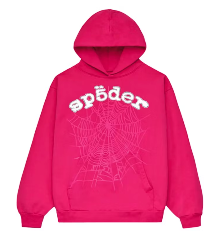 Sp5der Legacy Hoodie Pink/White