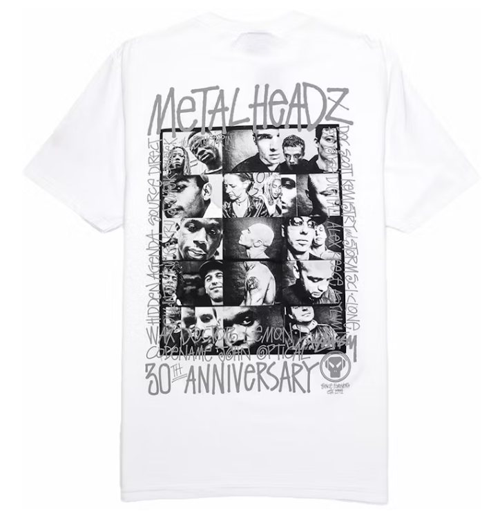 Stussy x Goldie Metalheadz 30 Tee White