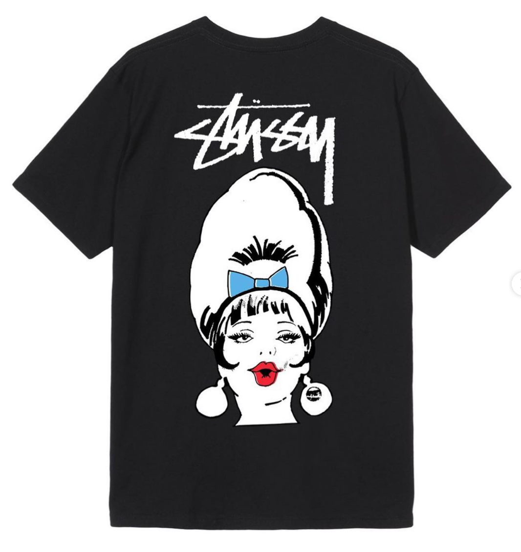 Stussy Living Dolls Black Tee