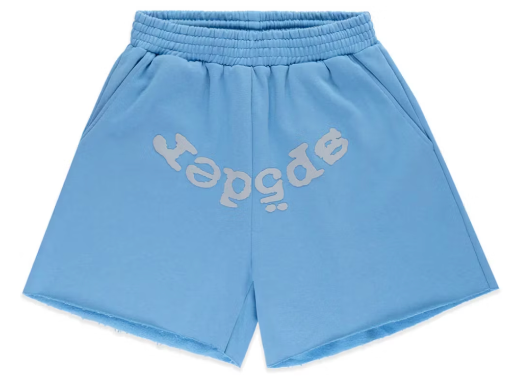Sp5der OG Web V2 Sweatshort Dusty Blue