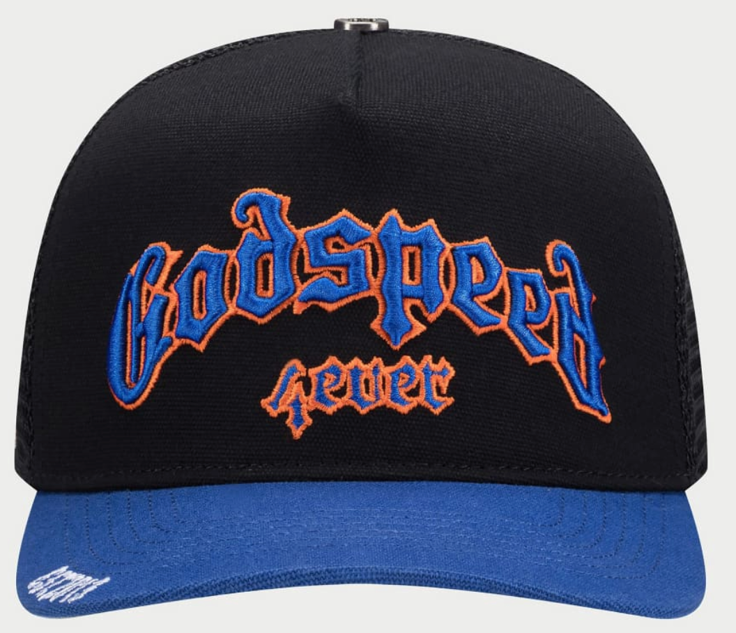 GS FOREVER TRUCKER HAT Black/Blue/Orange