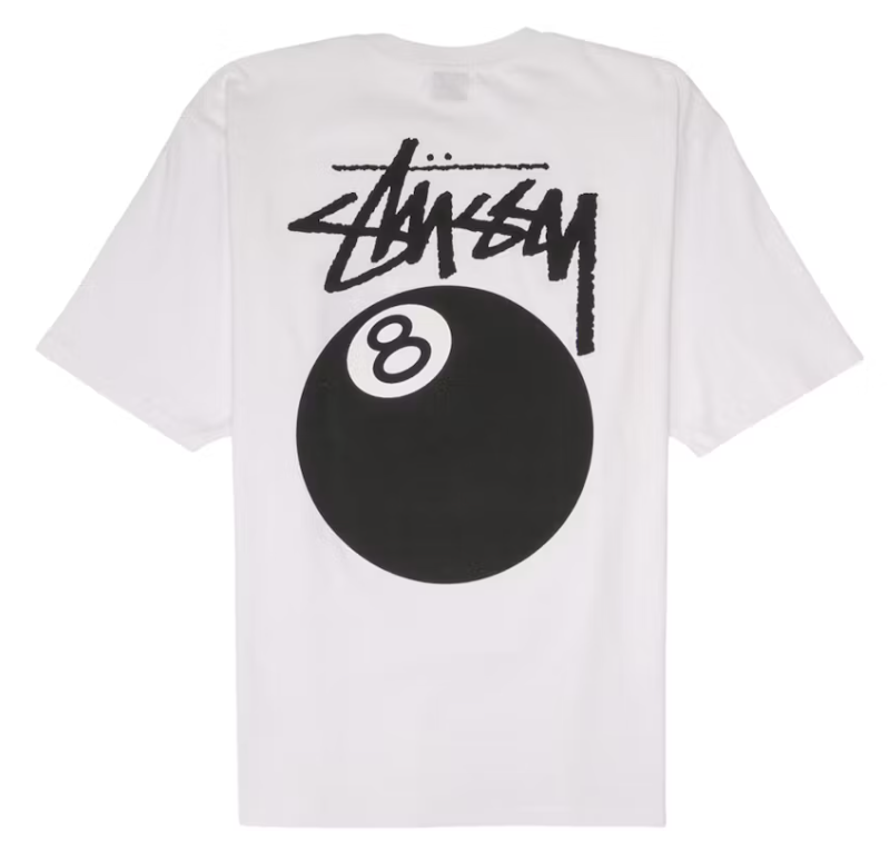 Stussy 8 Ball Tee White