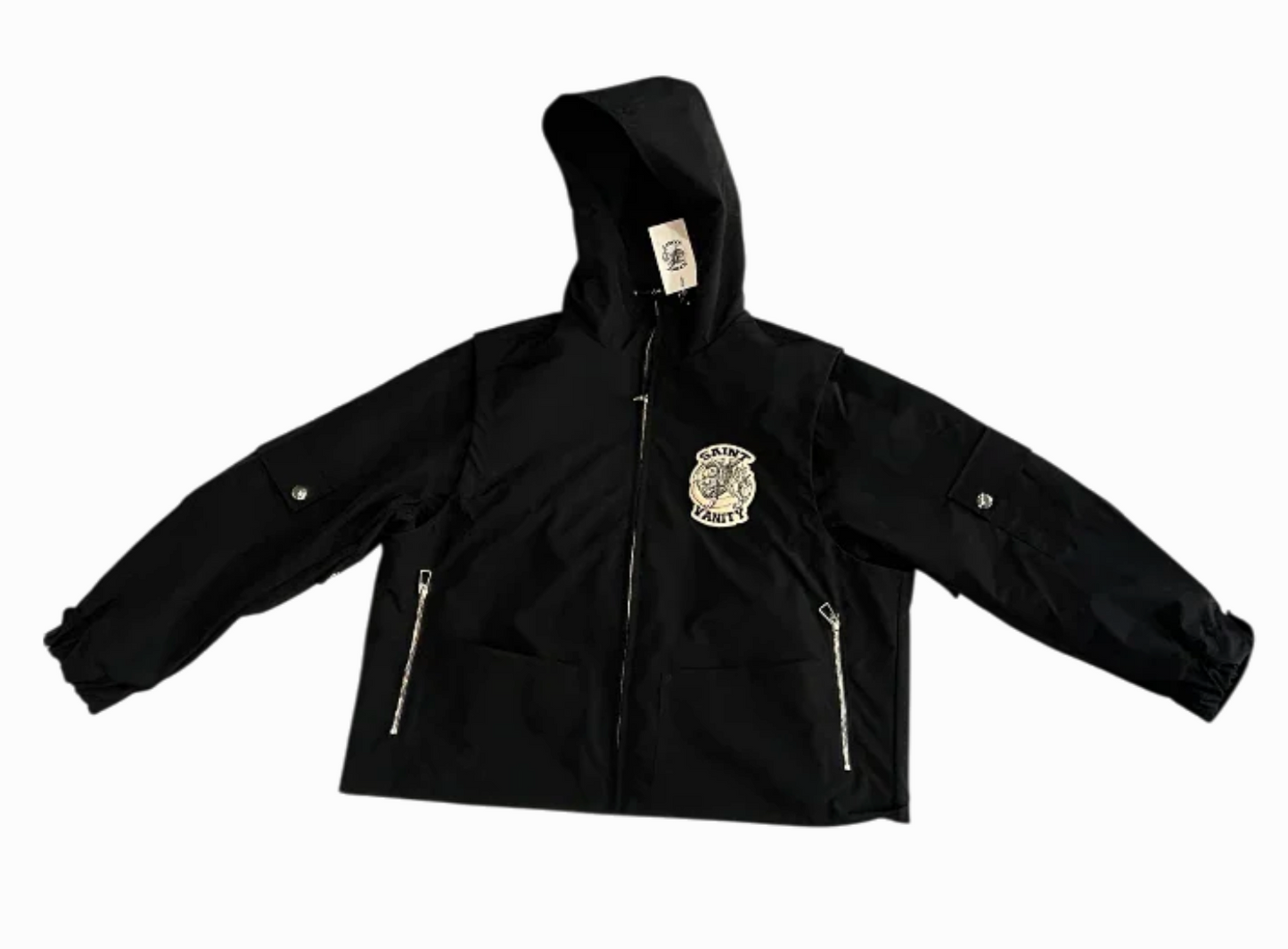Saint Vanity Black Cargo Nylon Jacket