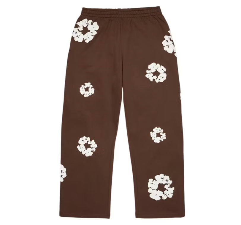 Denim Tears Cotton Wreath Baggy Sweatpants Brown