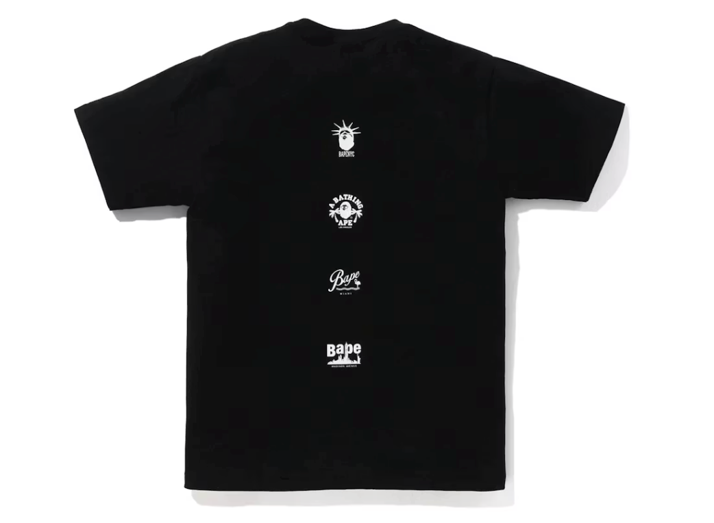 BAPE US College Sta Tee Black