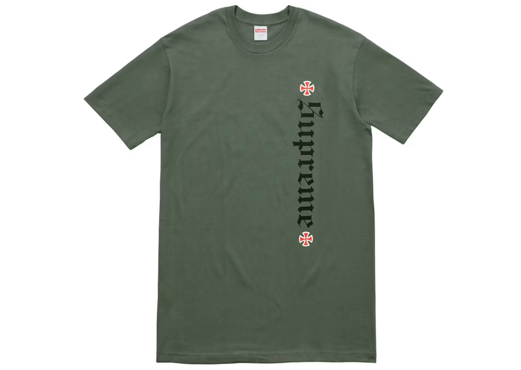 Supreme Independent Old English Tee Olive Green