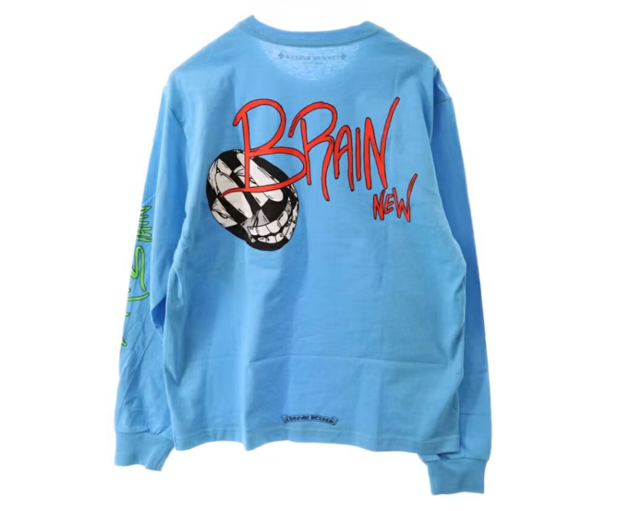 Chrome Hearts x Matty Boy Brain New L/S T-Shirt Blue