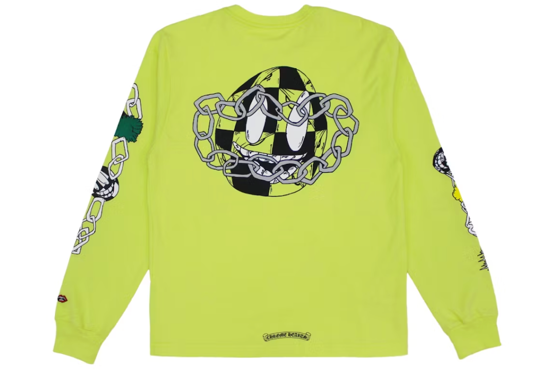 Chrome Hearts Matty Boy Link L/S T-shirt Lime Green