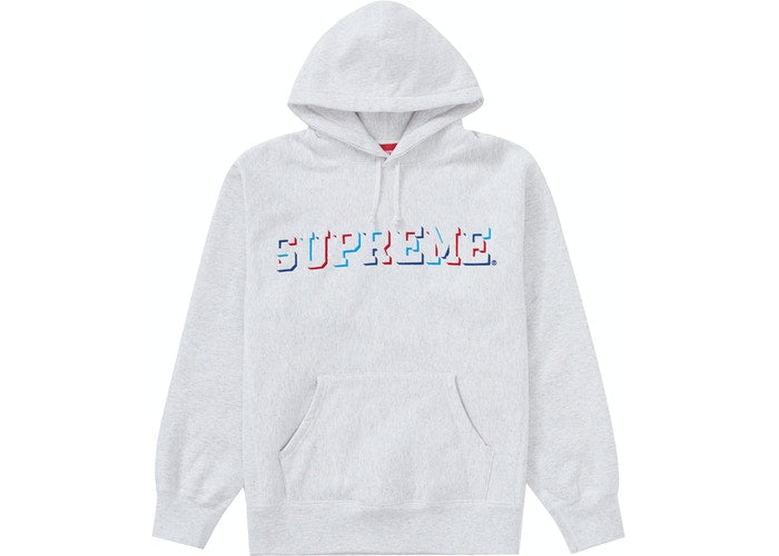 Supreme Drop Shadow Hooded Sweatshirt Heather Multi
