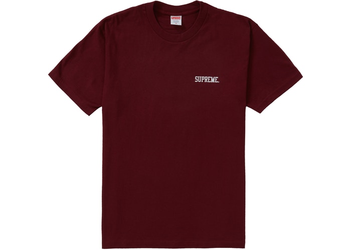 Supreme Joel-Peter Witkin Mother and Child Tee Burgundy
