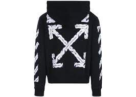 Off-White Airport Tape Zip Up Hoodie Black