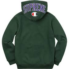 Supreme Champion Arc Logo Zip Up Sweat Dark Green