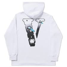 Pop Smoke x Vlone Hawk Em' Hoodie White