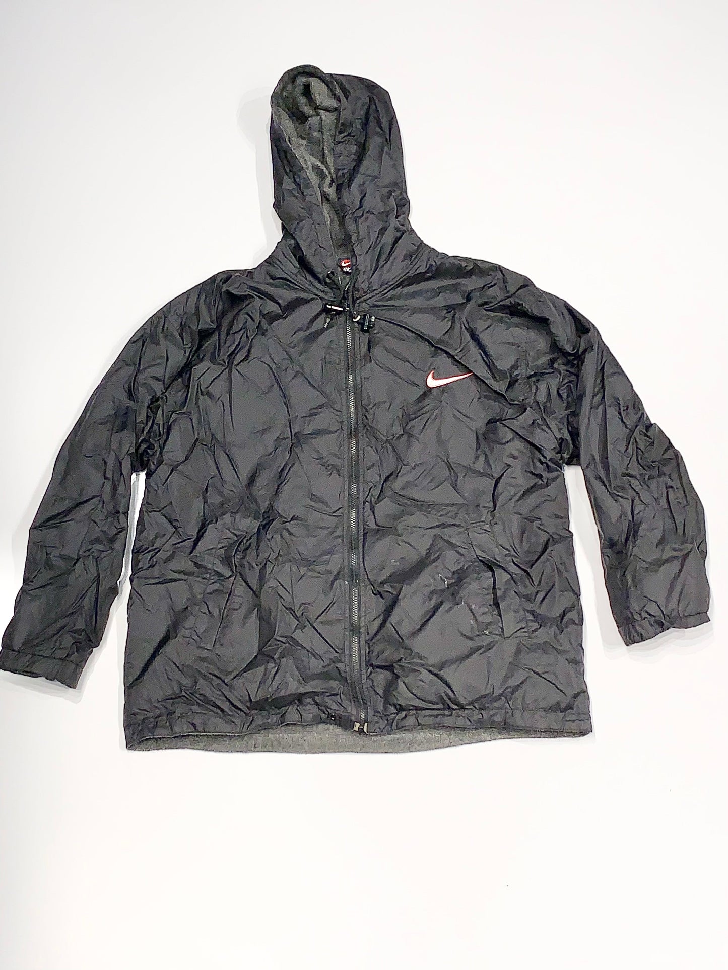Vintage Nike Quarter Inch Zip Up Windbreaker Black