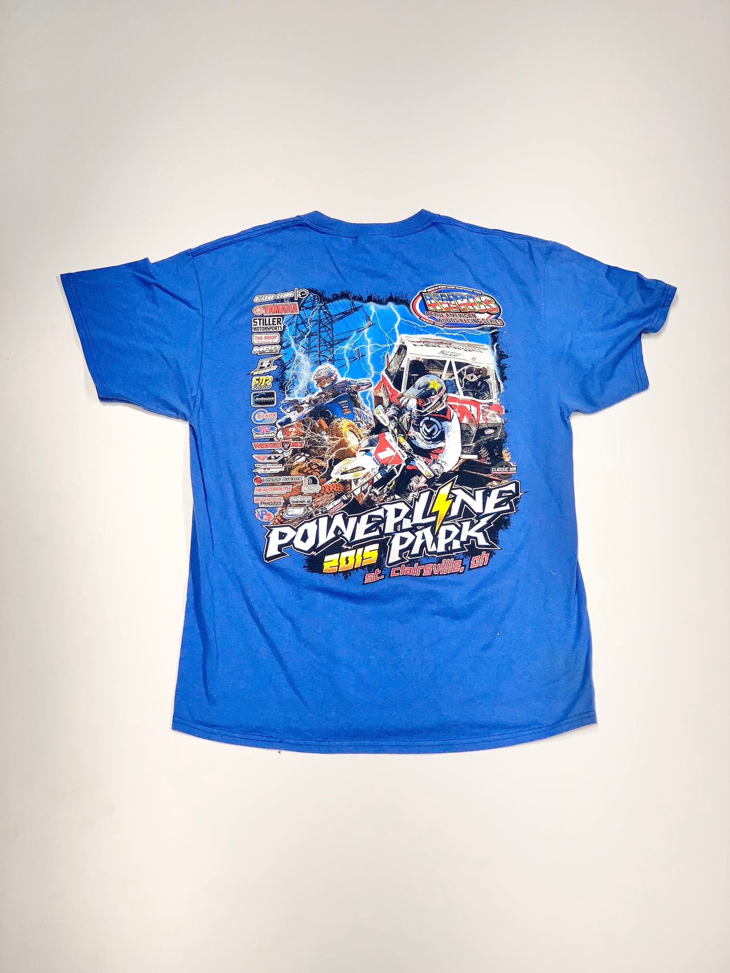 Vintage Power Plant Park Nascar Tee Blue