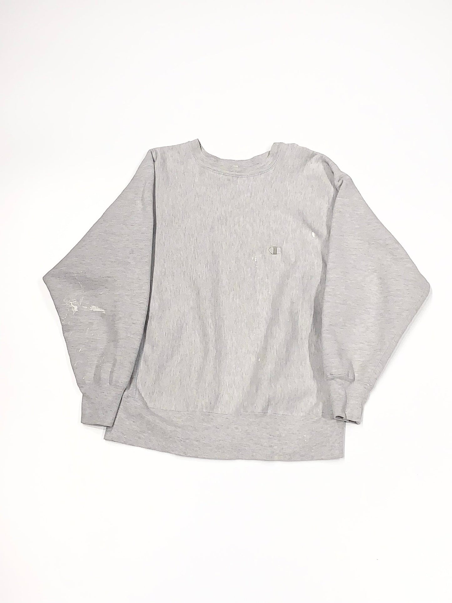 Vintage Champion Double Fleece Crewneck Grey